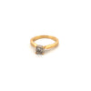 18kt Yellow Gold Solitaire Diamond Ring