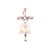 9KT Yellow & White Gold Cross Pendant