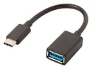 USB 3.0 Cable USB-C™ Male - USB A Female 0.15 m Black