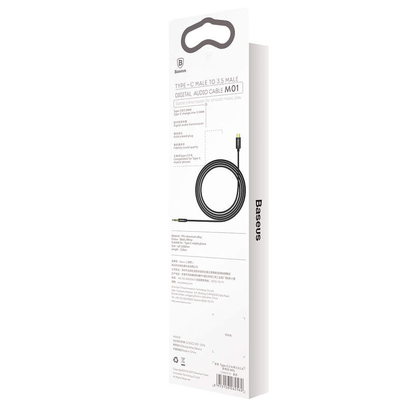 Baseus Type-C Male To 3.5 Male Audio Cable