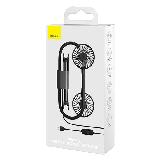 Baseus car two-headed vehicle fan