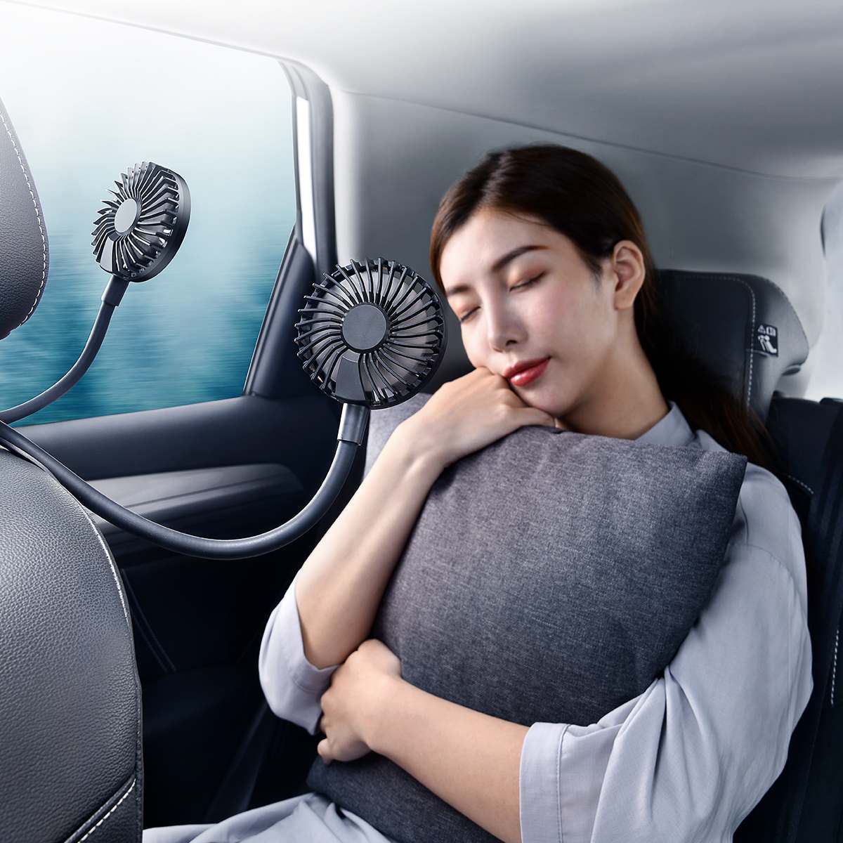 Baseus car two-headed vehicle fan