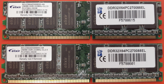 Elixir 256MB RAM 333MHz (Pair)