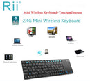 Rii Slim - Multifunction Wireless Keyboard & Touch Pad with Dongle